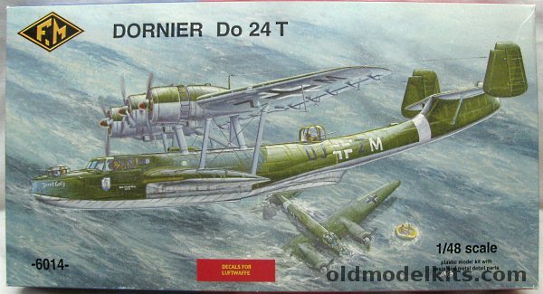 FM 1/48 Dornier Do-24T - Luftwaffe (Markings For 2 Different Aircraft), 6014 plastic model kit